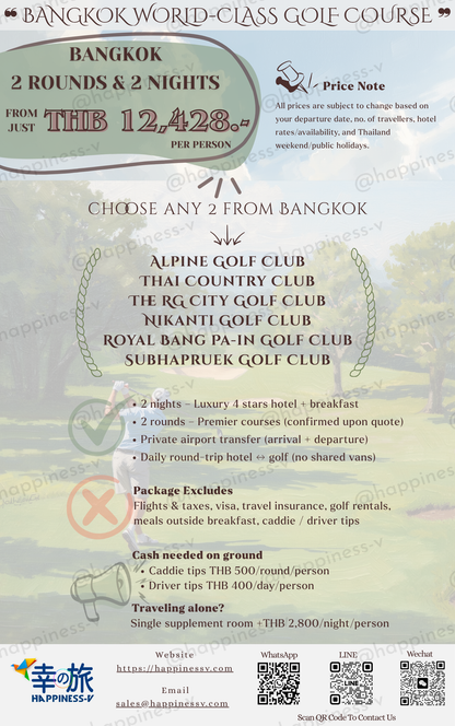 🇹🇭 Bangkok World Class Championship Golf Course