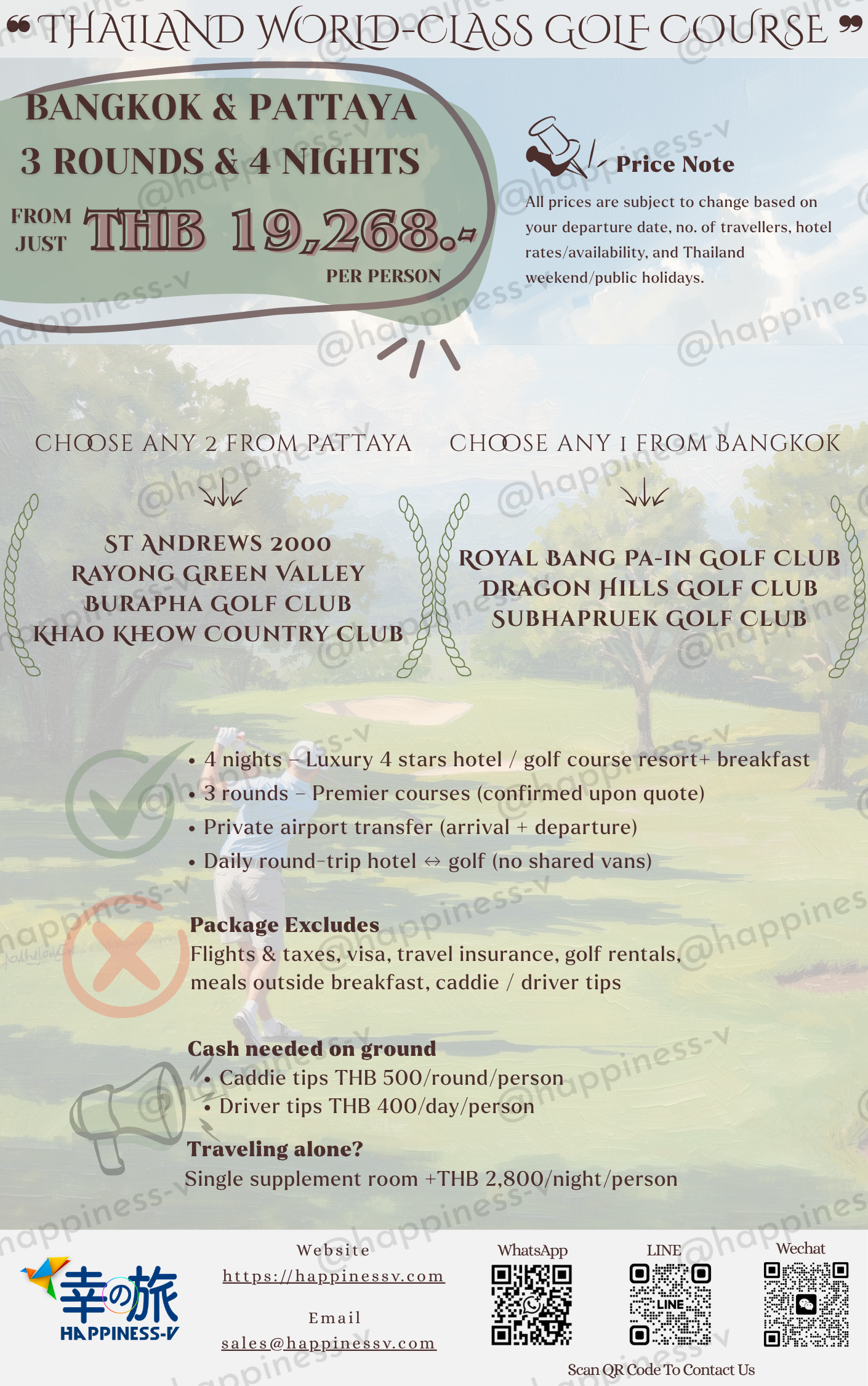 🇹🇭 Bangkok & Pattaya World Class Championship Golf Course